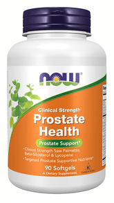 NOW Foods Clinical Strength Prostate Health 90 Softgels klinisch dosierte Prostata-Formel mit Sägepalme Beta-Sitosterin und Lycopin