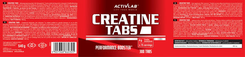 3x Activlab Creatine Tabs 300 Tabletten 900 Tabs Sparpaket Kreatin Monohydrat Muskelaufbau NirooX