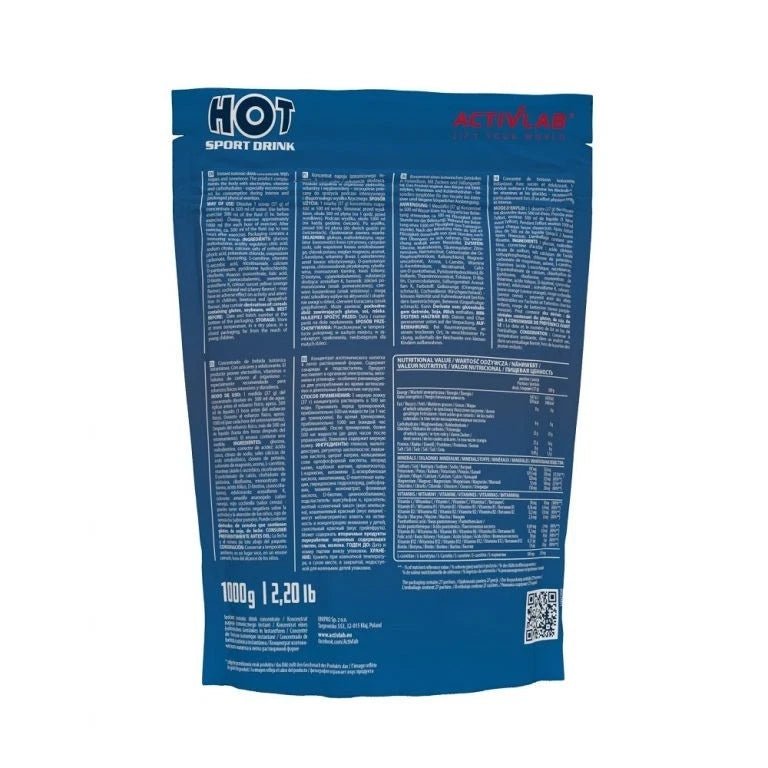 Activlab Hot Sport Drink Grapefruit Isotonisch Elektrolyte Getränkepulver 1000 g - NirooX NutritionNirooX Nutrition