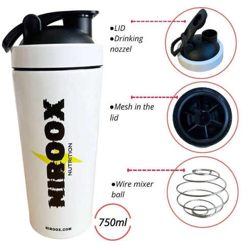 BioTech USA 100% Micronized Creatine Monohydrate 500g + Edelstahl Shaker - NirooX NutritionNirooX Nutrition