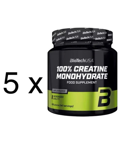 BioTech USA Kreatin Monohydrat 5x 500g | 2,5kg Kreatin Sparpaket kaufen - NirooX NutritionNirooX Nutrition