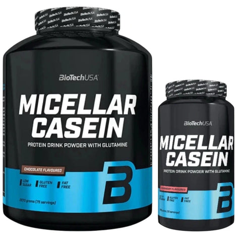 Biotech USA Micellar Casein – 908 - 2270g + Bonus | Nachtprotein 73% - NirooX NutritionNirooX Nutrition