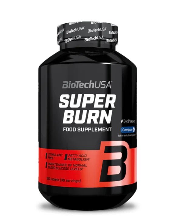 Biotech USA Super Burn 120 Tabletten Gewichtsverlus<wbr/>t Diät CLA - NirooX NutritionBioTech USA