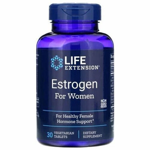 Life Extension Estrogen For Women – 30 Vegetarische Tabletten | Wechseljahre - Unterstützung - NirooX NutritionNirooX Nutrition