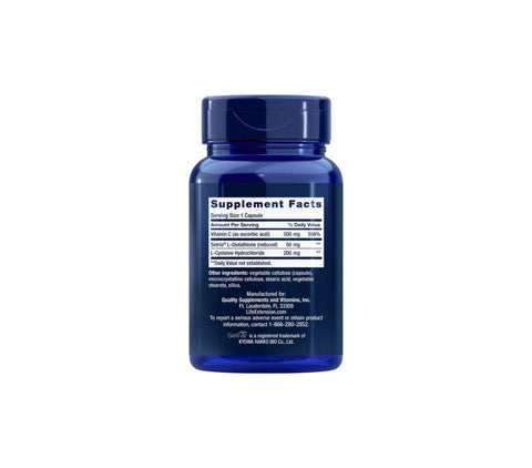Life Extension Glutathione Cysteine & C 100 Kapseln | Antioxidans - NirooX NutritionNirooX Nutrition