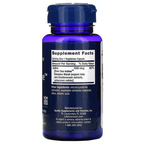 Life Extension Sea Iodine 1000mcg 2x60 Kapseln | 120 Kapseln - NirooX NutritionNirooX Nutrition