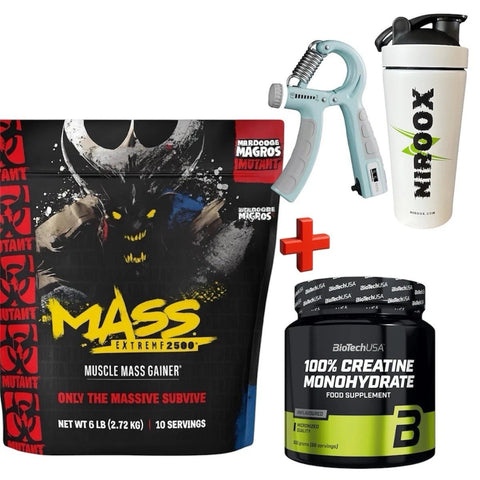 Mutant Mass EXTREME 2500 2720g Beutel Weight Gainer Eiweiß + Creatine 300gr - NirooX NutritionNirooX Nutrition