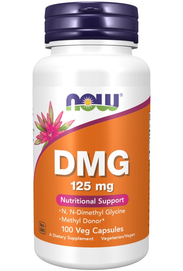 NOW Foods DMG N,N - Dimethylglycin 125mg 2x100 Kapseln | 200 Kaps - NirooX NutritionNirooX Nutrition