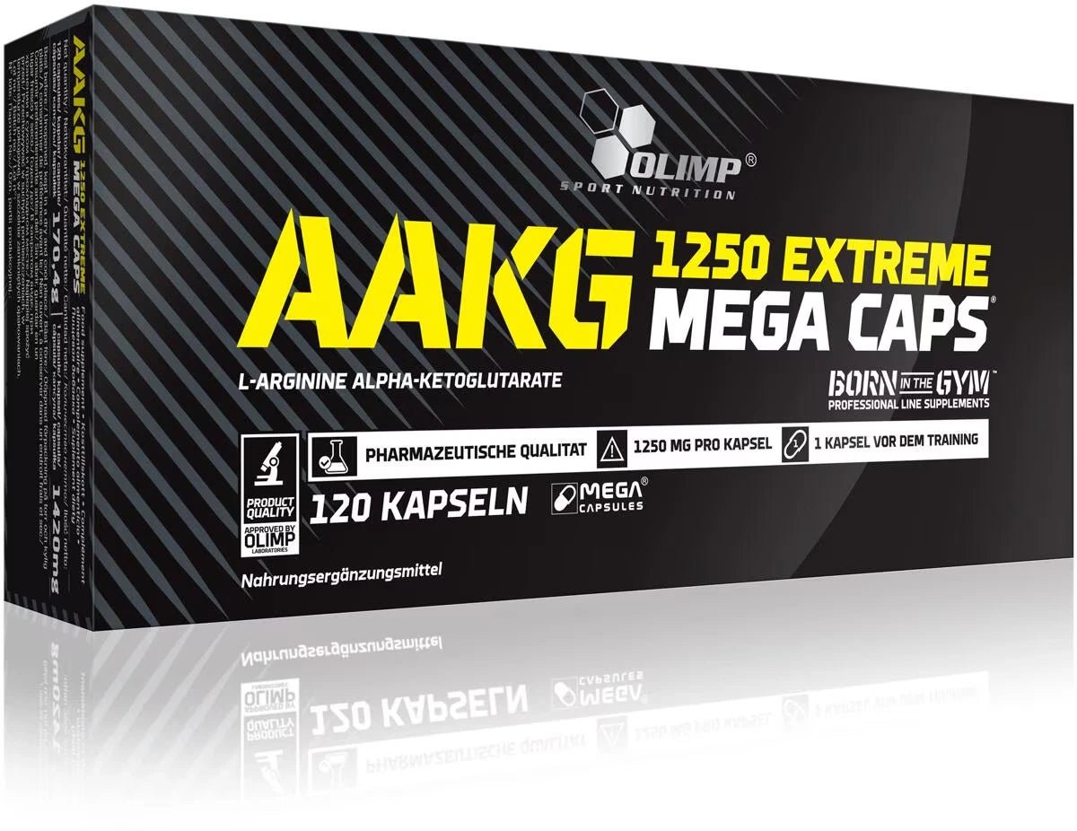 Olimp AAKG 1250 Extreme Mega Caps - 3 X 120 Kapseln - NirooX NutritionNirooX Nutrition