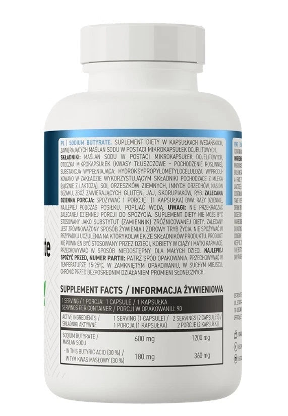 OstroVit Sodium Butyrate 90 caps/ 2 x 90 caps - NirooX NutritionNirooX Nutrition