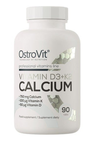 OstroVit Vitamin D3 K2 Calcium 90 Tabletten Knochen Herzgesundheit Sporternährung NirooX