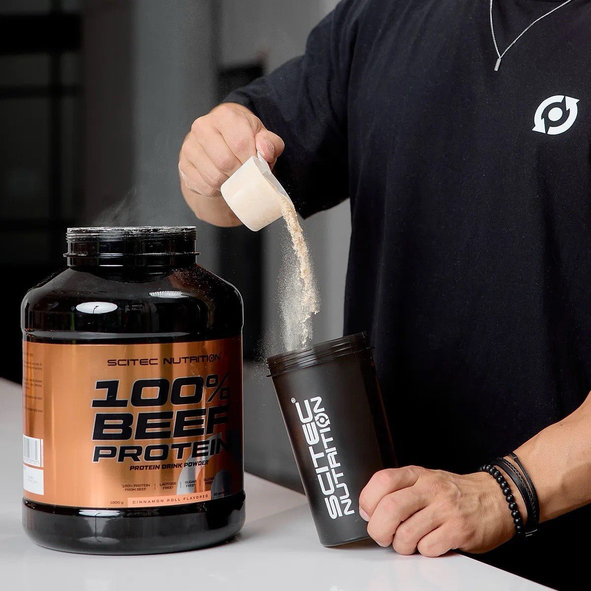 Scitec 100% Beef Protein 1800g BioTech Creatin 300g Großpackung laktosefrei NirooX